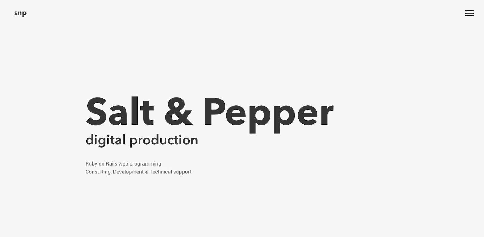Salt and Pepper Website